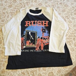 Vintage Kids Long Sleeve Rush Tee - Black and Cream